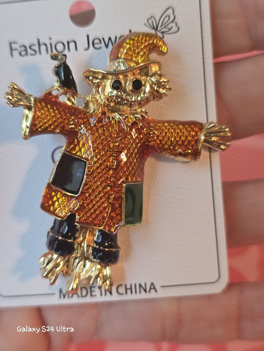 Scarecrow Fall Decor Brooch NEW - Picture 10 of 13